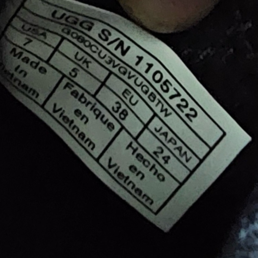 UGG Australia Platform Sneaker Shoes Leather Blue Navy Purple suede size US 7 - Picture 11 of 11